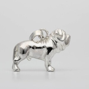 Vakkancs Mastino Napoletano minisculpture pendant 3D solid sterling silver image 7