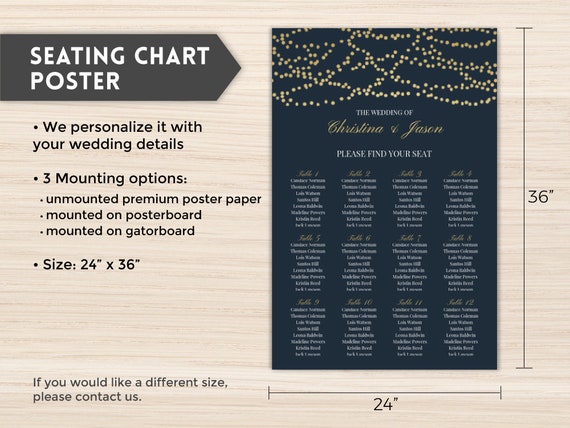 Reception Seating Chart