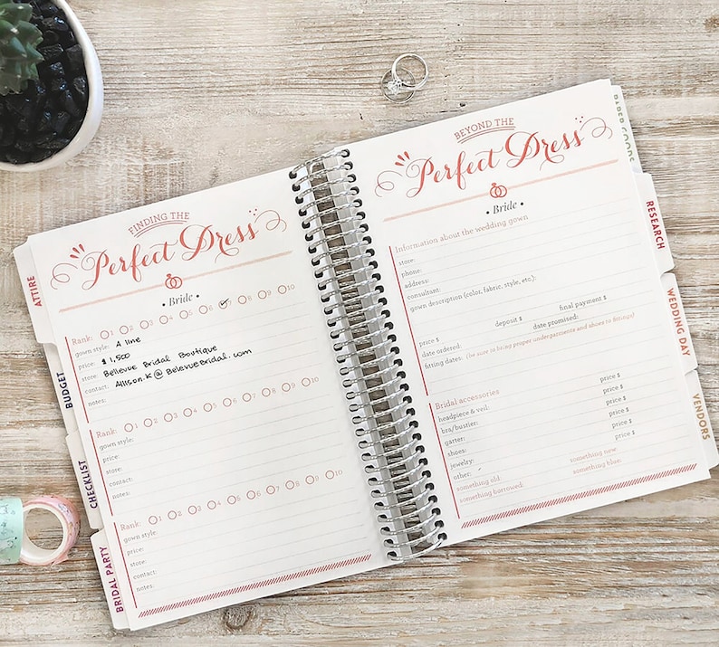 Custom Wedding Planner Wedding Book Bridal Organizer Great Etsy