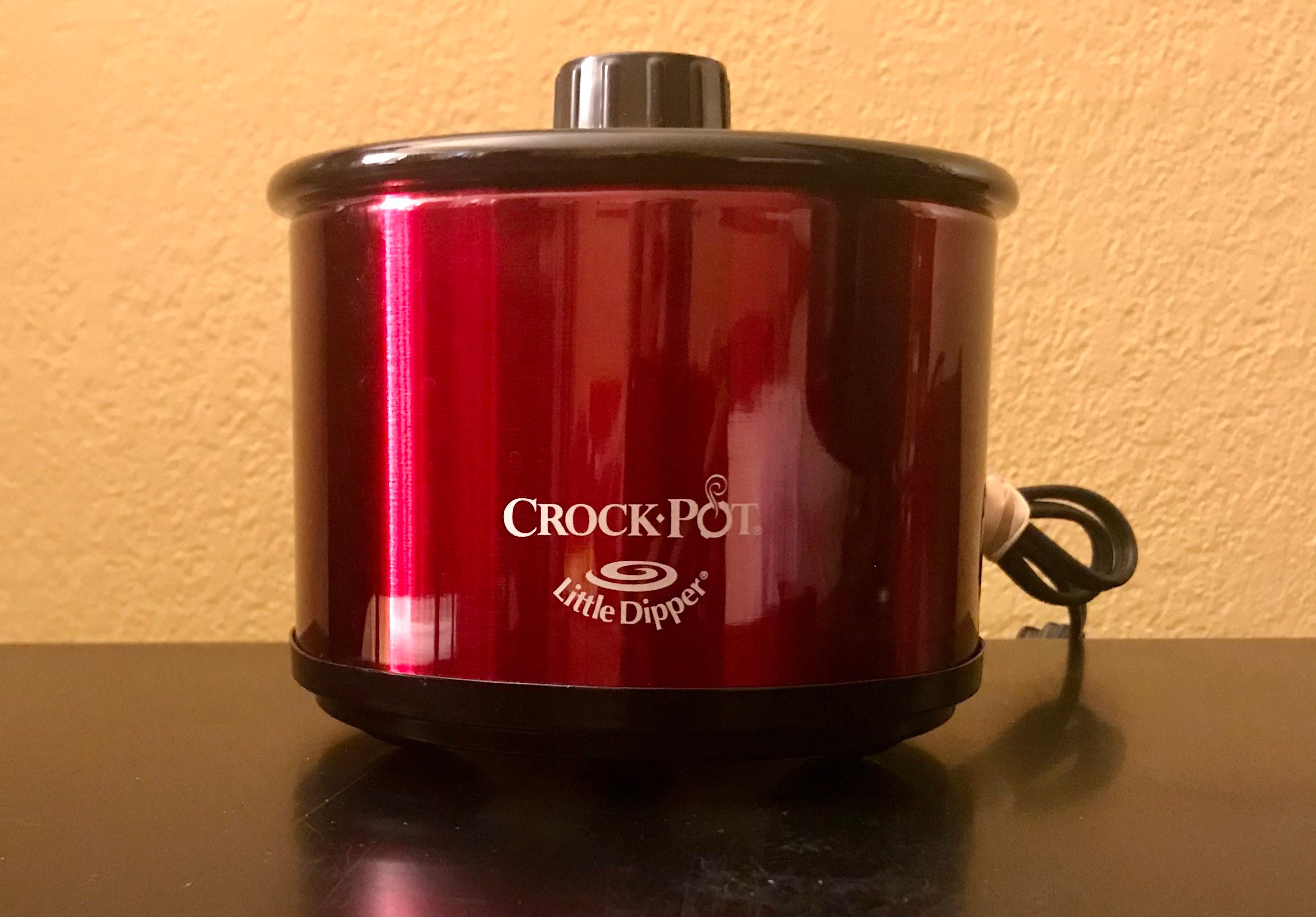 16 Oz RED Little Dipper Rival Crock Pot W/ Lid Pickle Pot Small