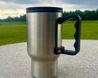 Stainless Steel Heated Travel Mug: 12V Vehicle Warming Cup