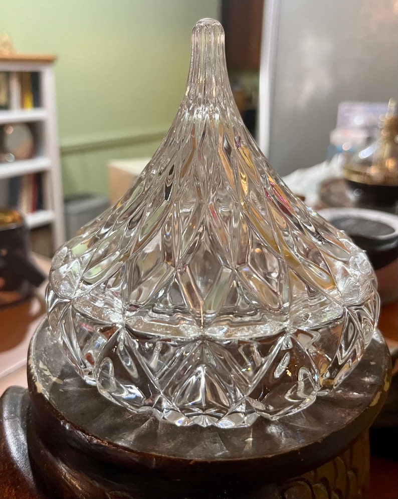 Hershey Kisses Candy Dish Original Box Hershey Kiss Glass Etsy