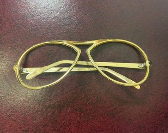 Vintage Glod Frames Retro Gold Frames 1960s Cool-Ray 415 Solo Sunglass Frames 63/12/125 Unique Gold Frames Light Weight Frames