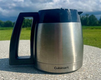 Vintage Cuisinart Carafe  6.5 Cup Stainless Steel