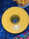 Vintage Yellow Aluminum Bundt Pan: Collectible Kitchen Decor