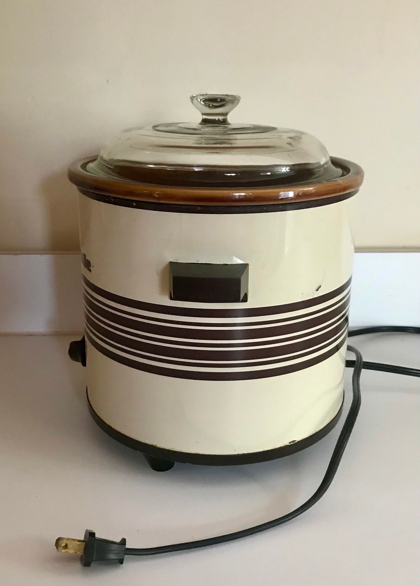 3.5 Quart Crockery Kettle Crockpot Crockery Kettle Brown Etsy