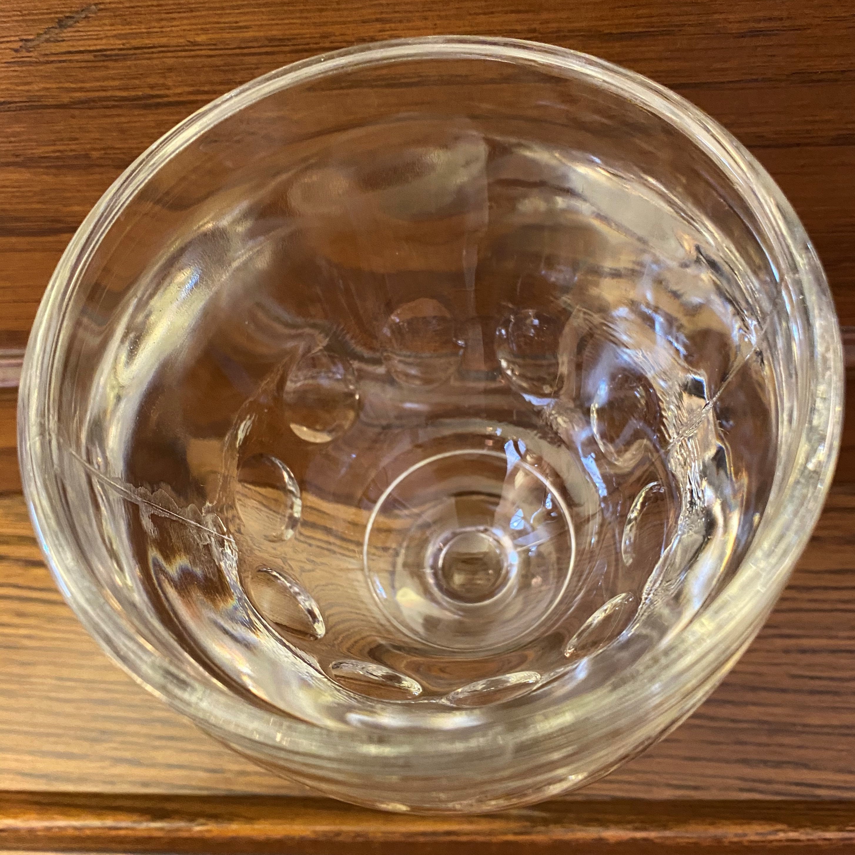 Grand verre transparent de 16 oz avec empreintes digitales, tasse