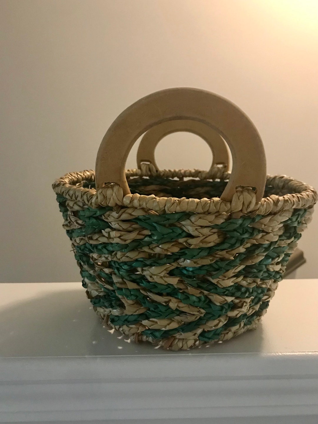 2 Stück Weiden Korb Griffe Ersatz - Geflochtene Rattangriffe Für Picknickkörbe Hellbraun