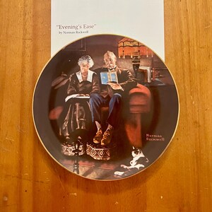 EVENING&#39;S EASE The 4rd Issue In The Limited Edition Collection &quot;Rockwell&#39;s Light Campaign&quot; by Norman Rockwell Art Consultant Lorrayne Wick