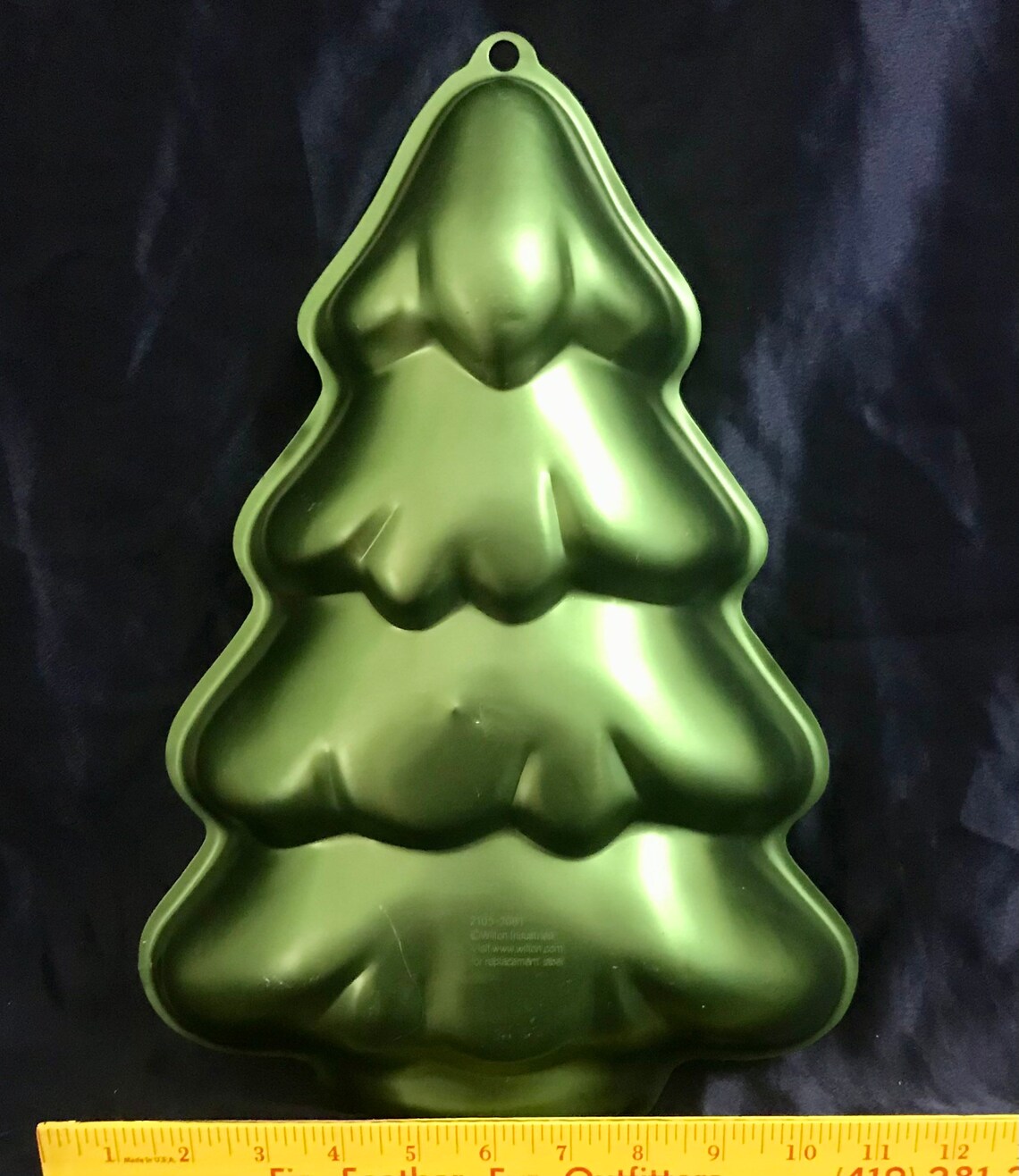 Small Christmas Tree Cake Pan Small Green Christmas Tree Cake Etsy