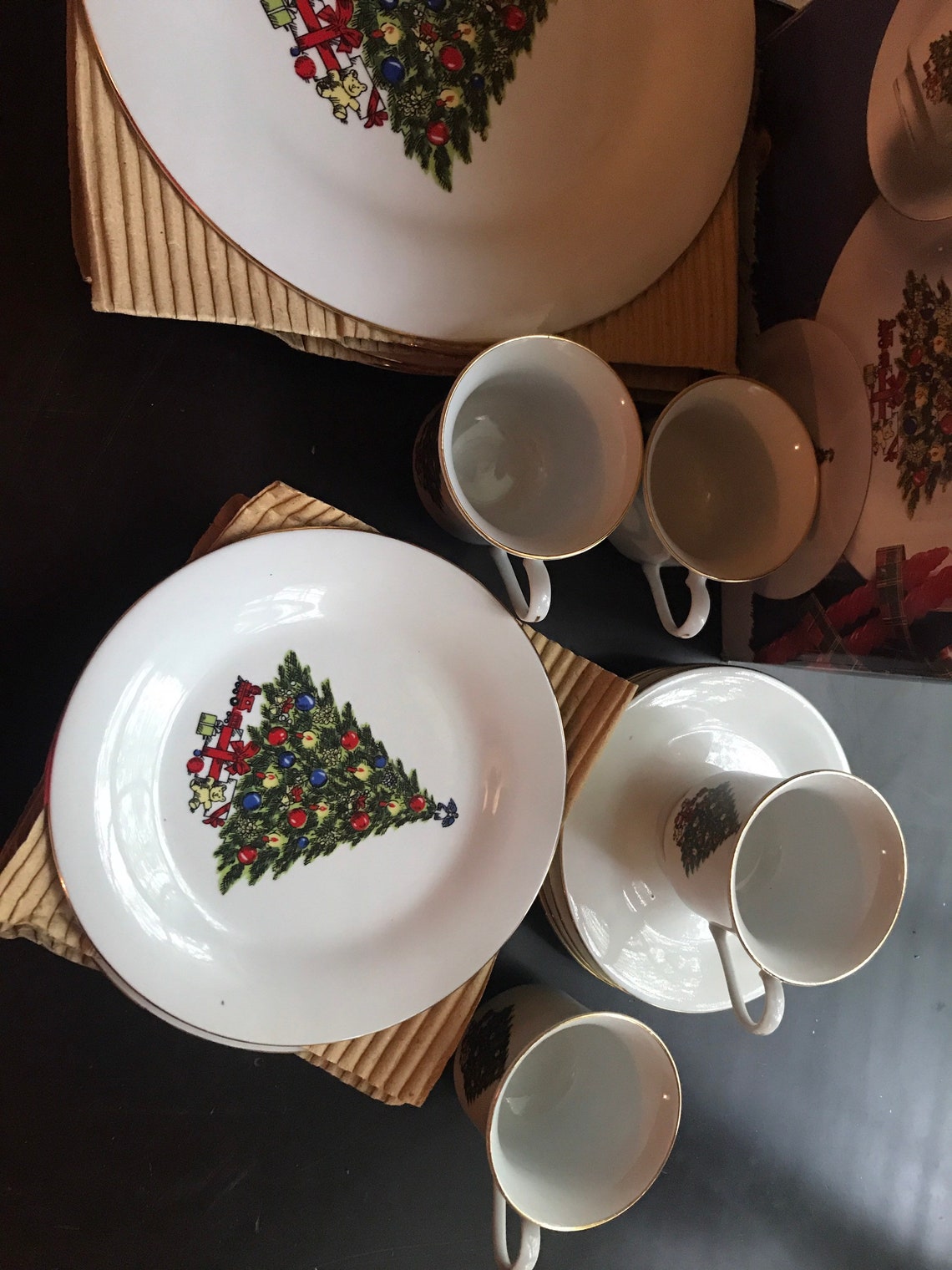 Sea Gull Fine China Christmas Collection Christmas Dinner Set Etsy