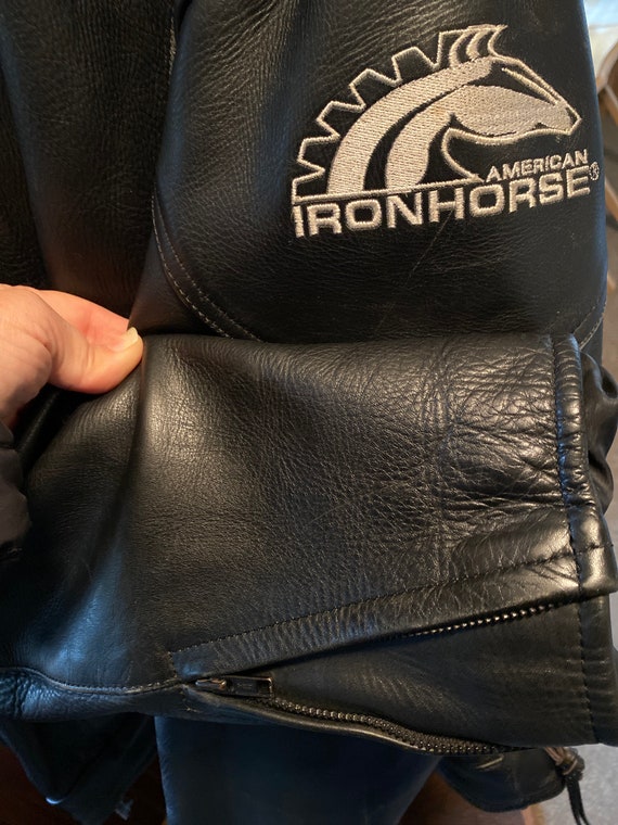 Rare Vintage XXL Ironhorse Leather Motorcycle Jacket … Gem