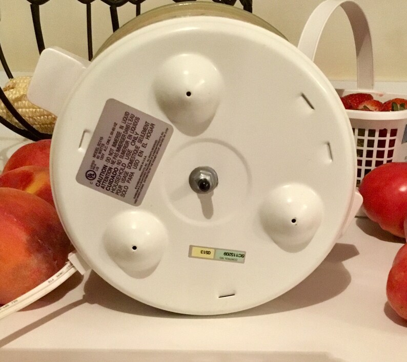 Sunbeam Crock Pot w/ Lid Vegetable Kitchen Decor/ Small Crock Etsy