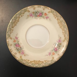 Rose China Tea Cup Plate Rose China Plate Set of 3 Tea Cup Plates