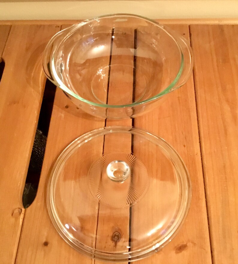 Pyrex Lid 28 624C A Pyrex Clear Lid / Pyrex Bowl with Handles Etsy