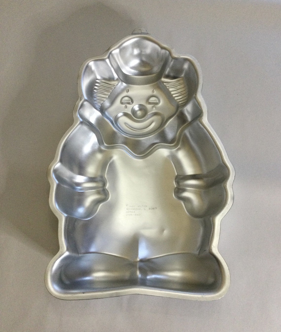 1986 Vintage Wilton Payaso Forma Pan Modelo 2105 9402 / Etsy