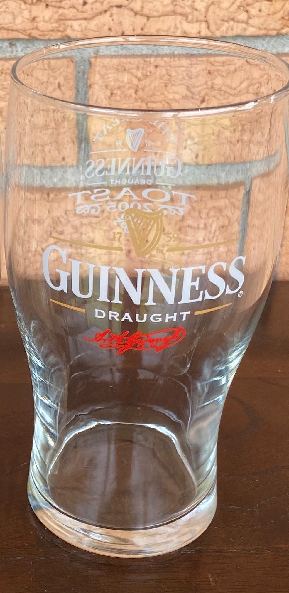 Set Of 4 20oz Guinness Tulip Pint Glasses Pub Draught