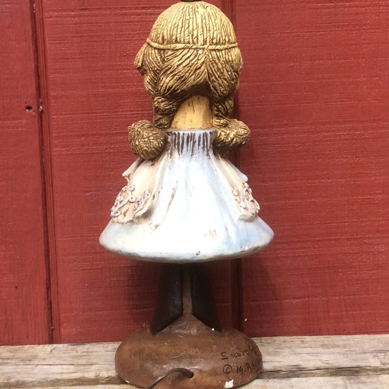 Doll Lamp Vintage Doll Lamp Unique 1978 Light Handpainted Etsy