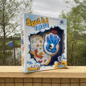 Repérez-le ! Jeu de cartes Freeze Timer - Bleu orange Cool Planet Un jeu de société super cool - Dépassez la montre de 8 ans à un adulte - 2 à 8 joueurs Nouveau dans la boîte