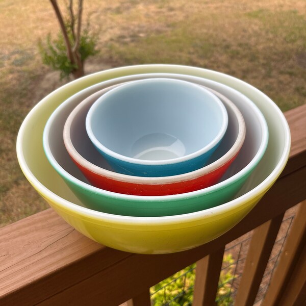 Pyrex Bowl Set Etsy