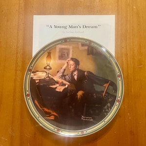 A YOUNG MAN&#39;S DREAM / The 5th Issue In Limited Edition Collection &quot;Rockwell&#39;s American Dream &quot; by  Rockwell w/ Norman Rockwell Family Trust