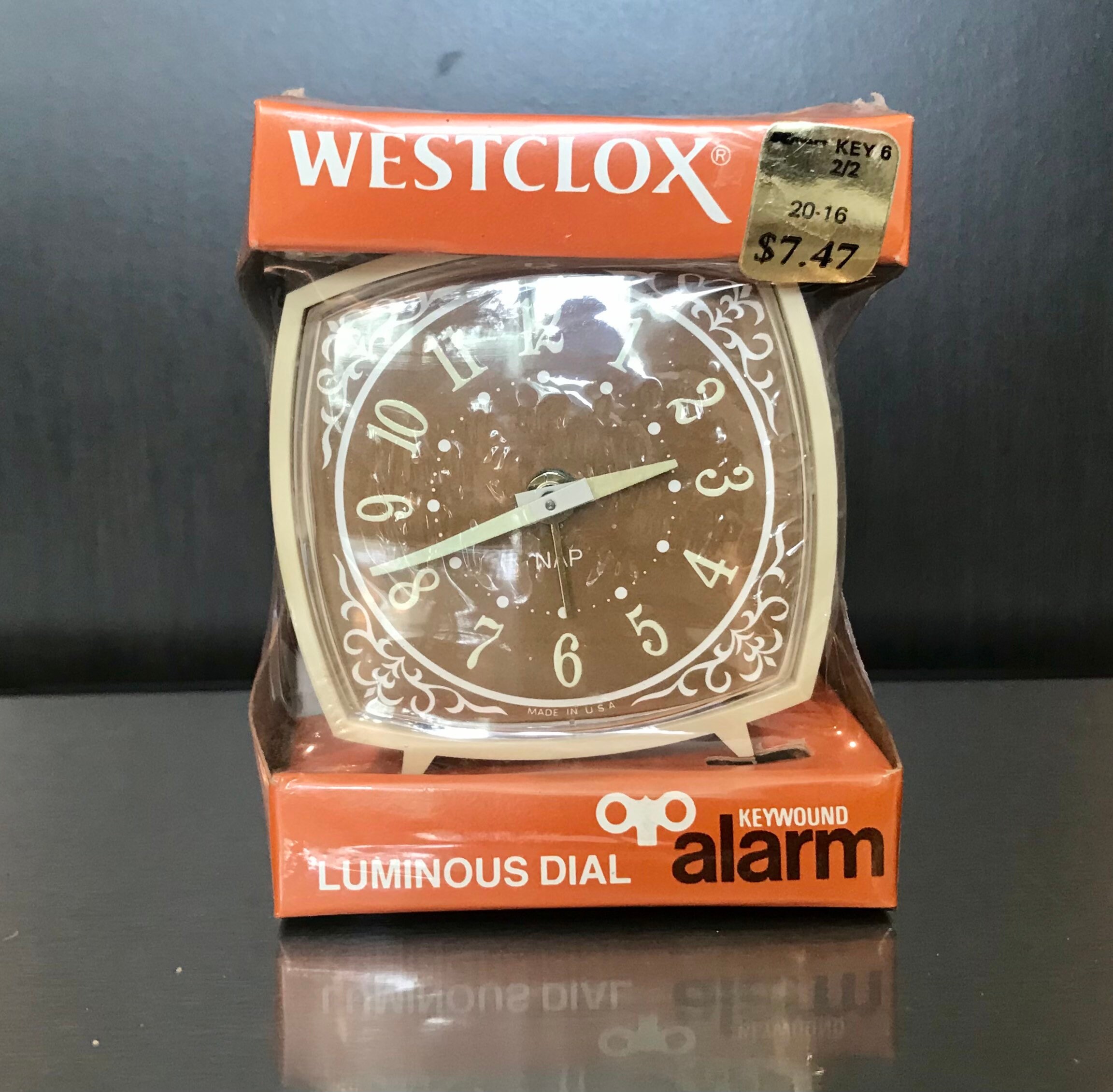 Vintage Alarm Clock Glow In The Dark Retro Alarm Clock Westcok Etsy