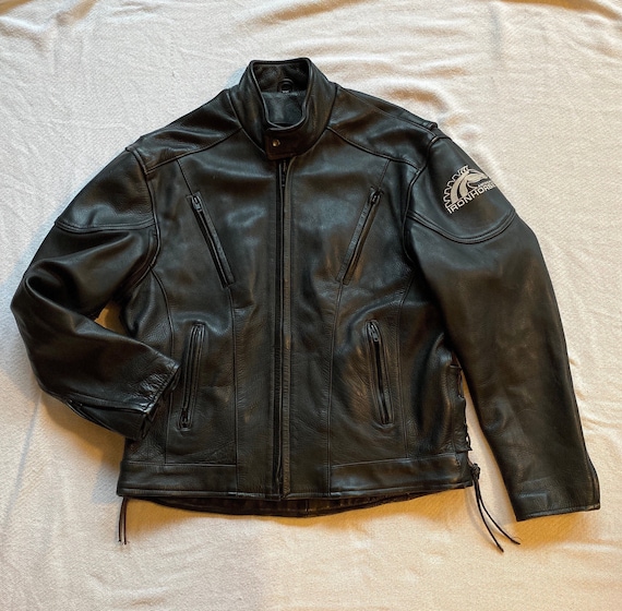 Rare Vintage XXL Ironhorse Leather Motorcycle Jacket … Gem