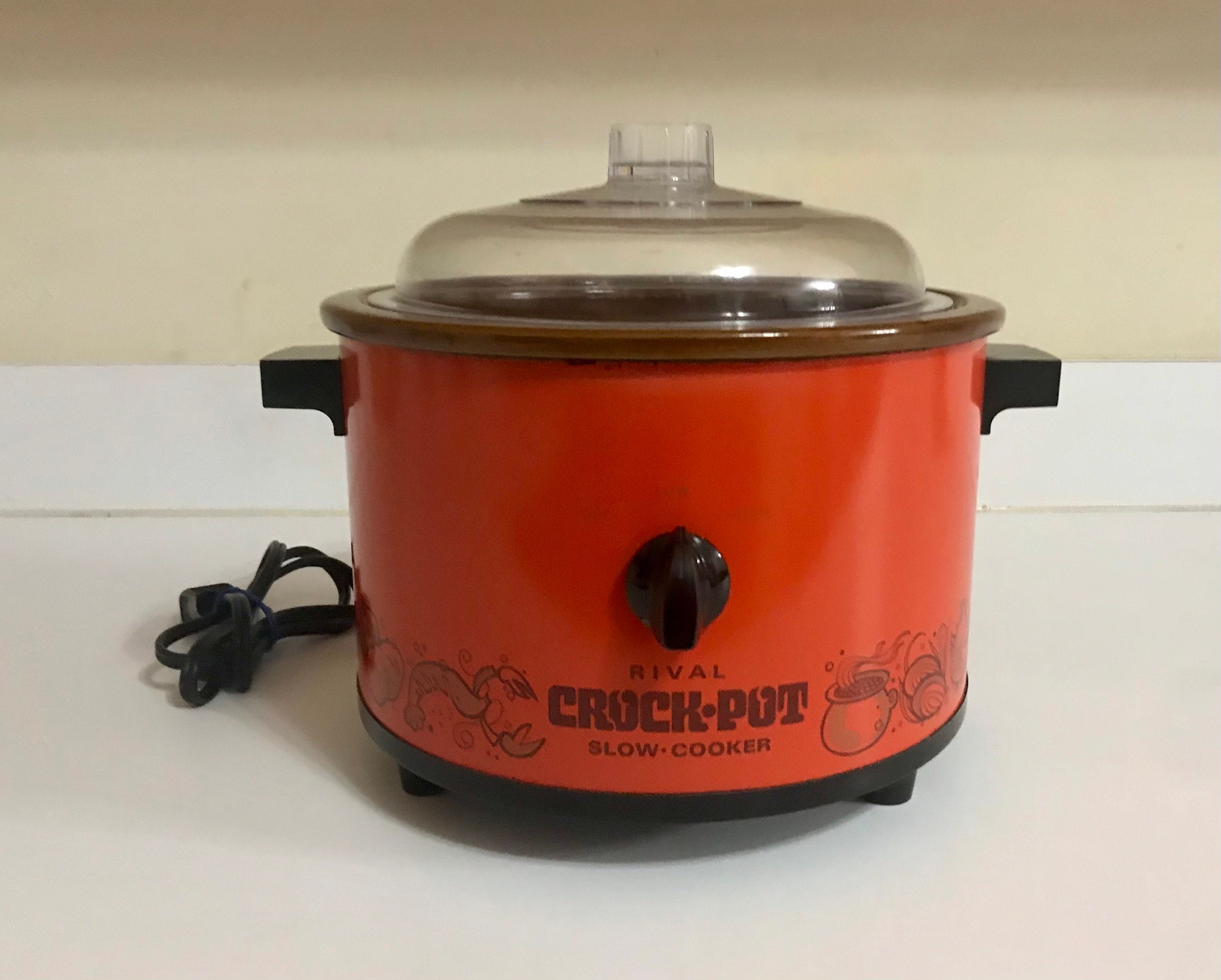 Rival (3120) Crockpot Stoneware Slow Cooker With Thermal Bag & Red Picnic  Basket