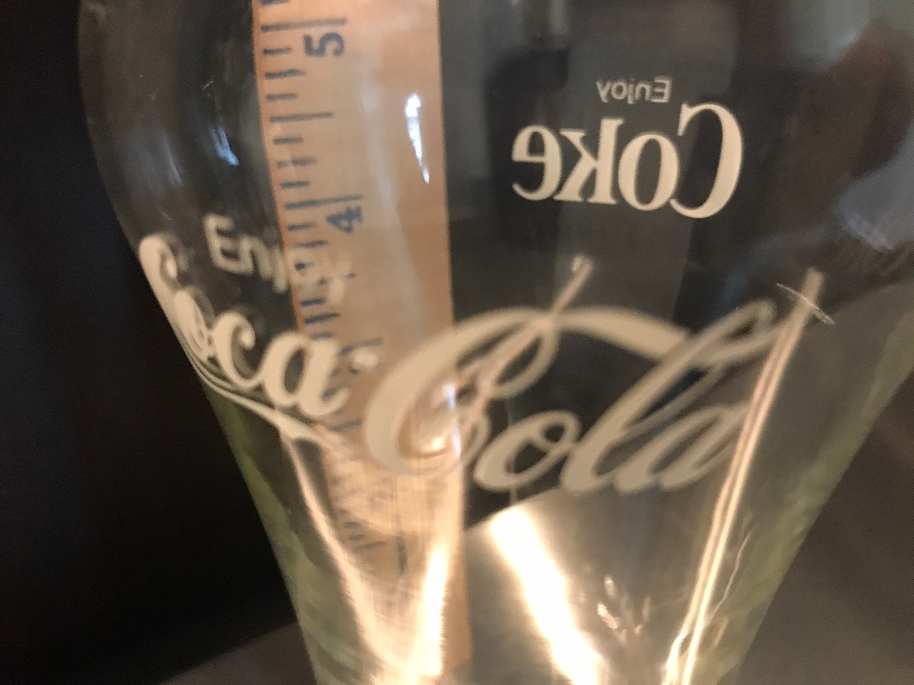 Vintage Cocacola Glass Clear Coke Glass W/ White Letters Set Etsy UK