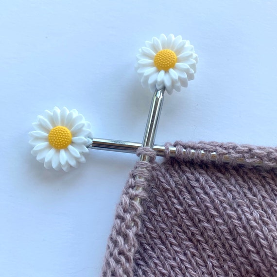 Random Color Silicone Knitting Needle Holder Spring Needle - Temu