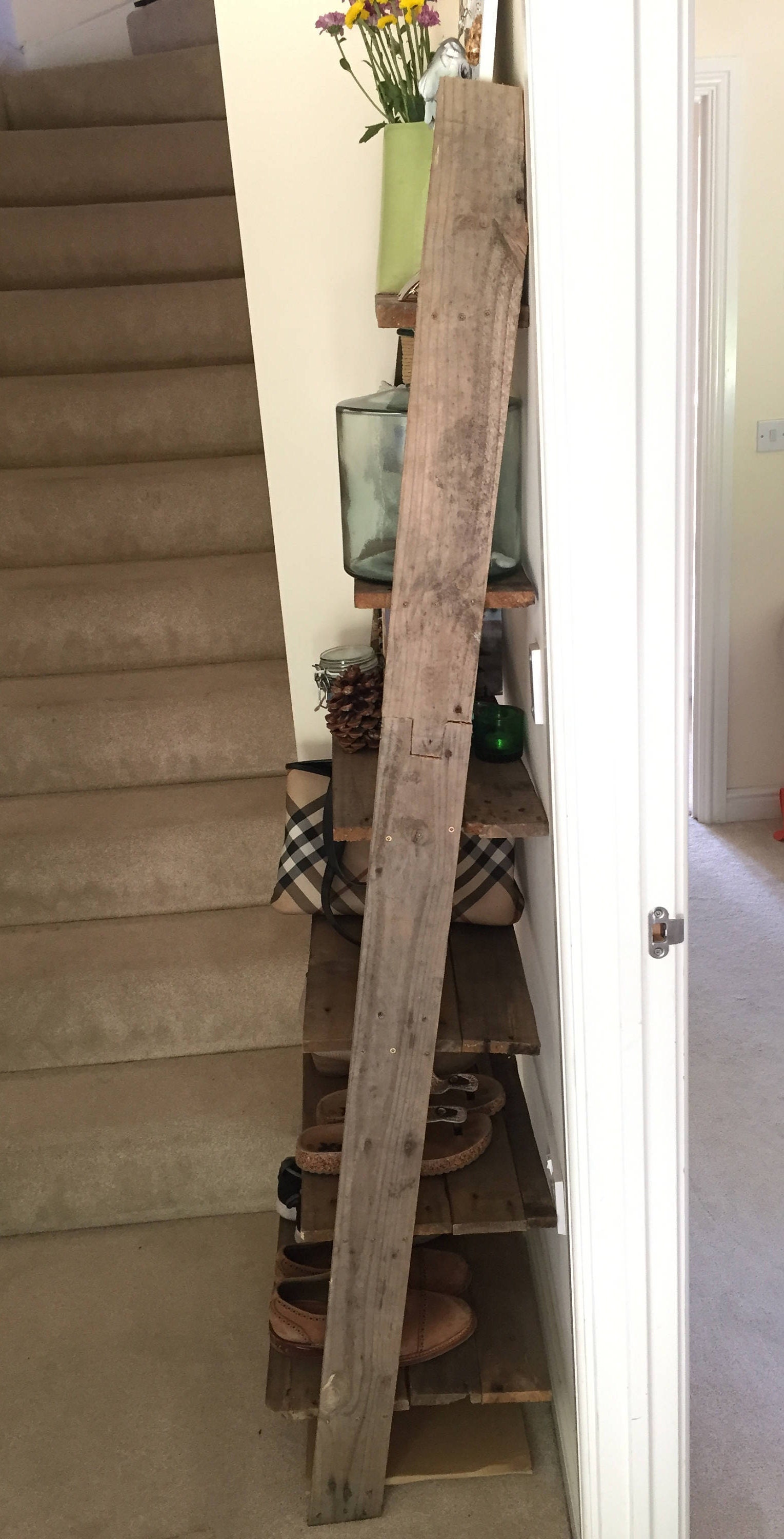 Ladder Shelf Shoe Rack for Storage and Organization Made From Etsy