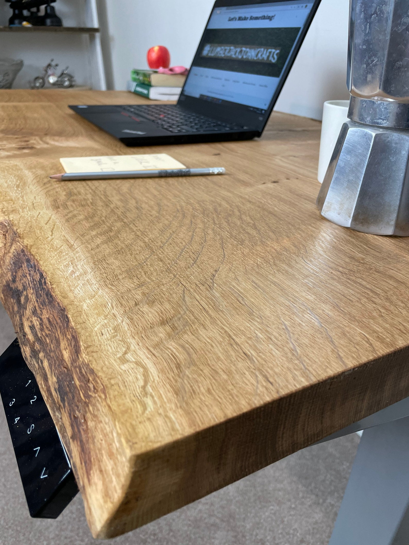 Live Edge Oak Standing Desk UK /electric Desk / Adjustable Etsy Singapore