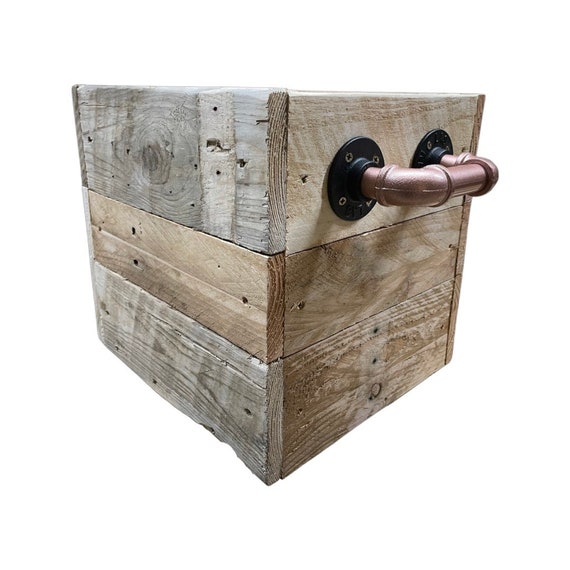 Kallax insert compatible cube storage rustic shelf