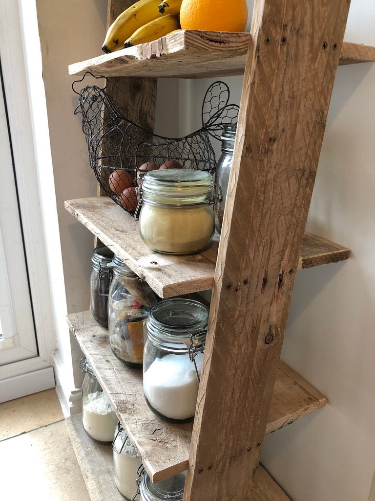 Rustic Ladder Shelf Etsy Ireland