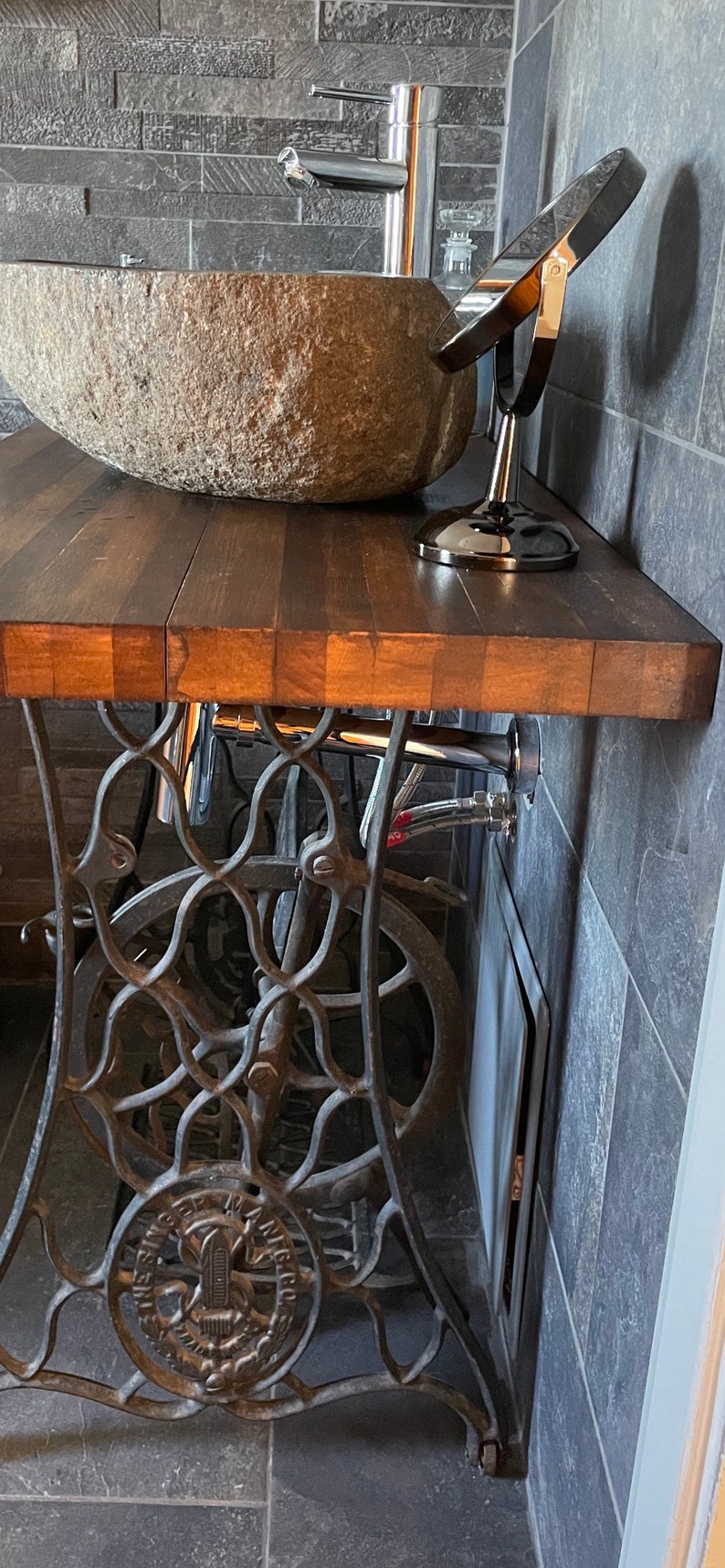 Singer Sewing Machine Table Sink Unit Etsy