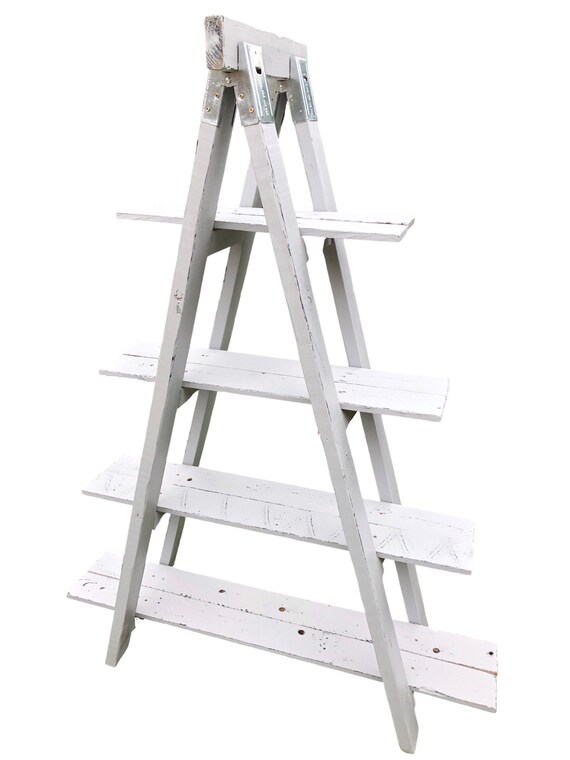 A Frame Ladder Shelf 4 Tier Shelf A Frame Shelf Made From Etsy