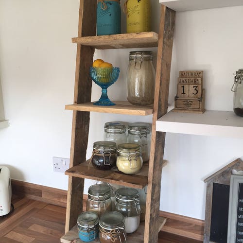 Home Office Shelf Small Ladder Shelf Etsy