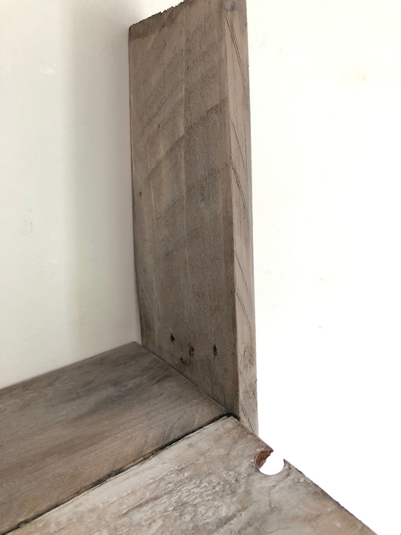 Ladder Shelf Gray Barnwood Etsy