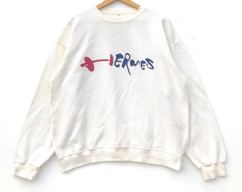 Vintage Hermes Paris Sweatshirt Gold Fish Lo