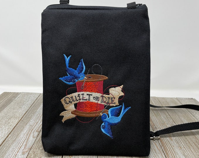 Upcycled Quilted 1960's Baguette Bag
