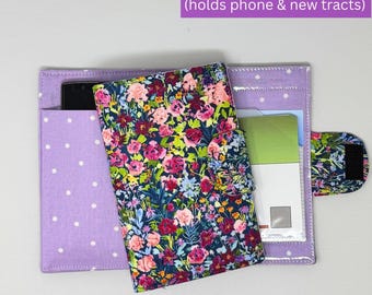 Spring Bloom Ministry Partner- tract holder with phone pocket