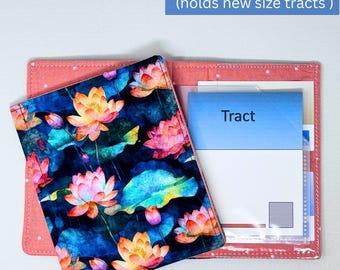 Watercolor Lily NEW SIZE tract holder/ tract organizer