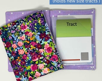 Spring bloom NEW SIZE tract holder/ tract organizer