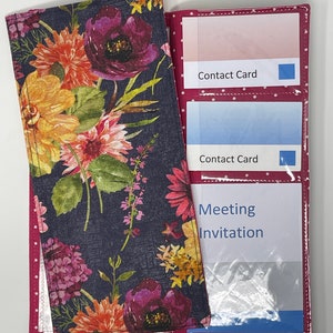 Support/organisateur de tracts Coquelicot et ses amis avec des pochettes pour les invitations à des réunions et les cartes de visite – Organisateur du ministère JW