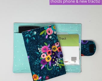 Blooming Poppies Ministry Partner- tract holder with phone pocket