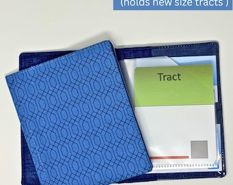 Blue Essence- NEW SIZE tract holder/ tract organizer