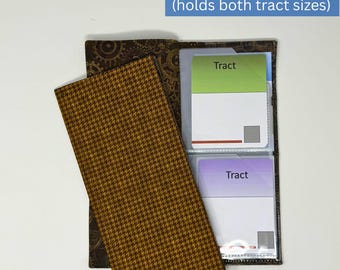 Houndstooth BOTH SIZE tract holder/ tract organizer