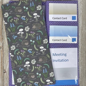 Porte-tracts/organisateur de tracts hérisson des bois avec des pochettes pour les invitations à des réunions et les cartes de visite - organisateur du ministère JW