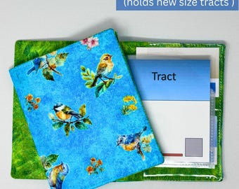 Happy Birds NEW SIZE tract holder/ tract organizer