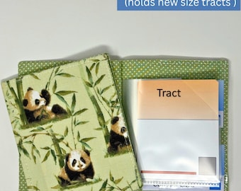 Bamboo Panda NEW SIZE tract holder/ tract organizer